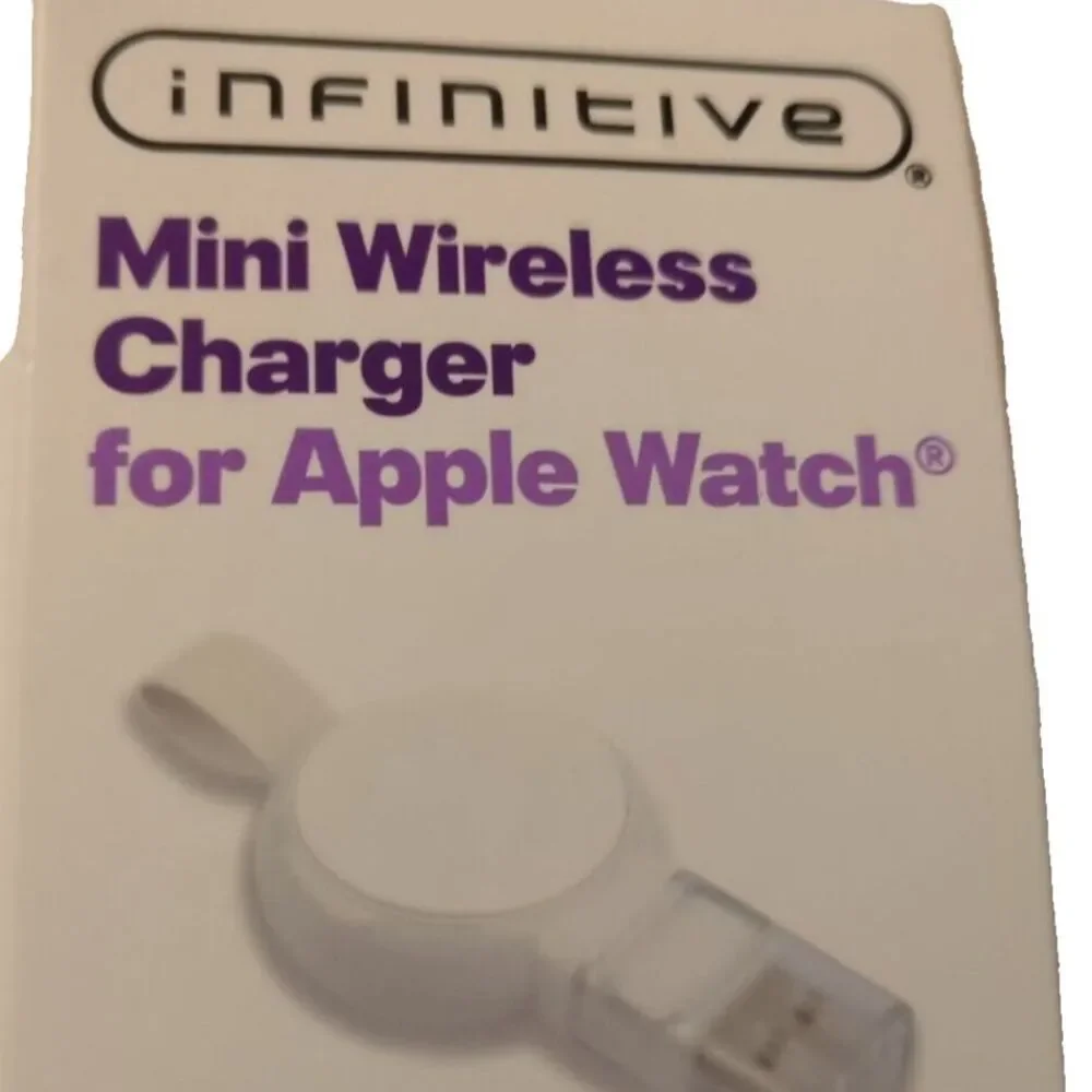 NEW Infinitive Mini Wireless Charger for Apple Watch 1/2/3/4/5/6/SE White - NIP
